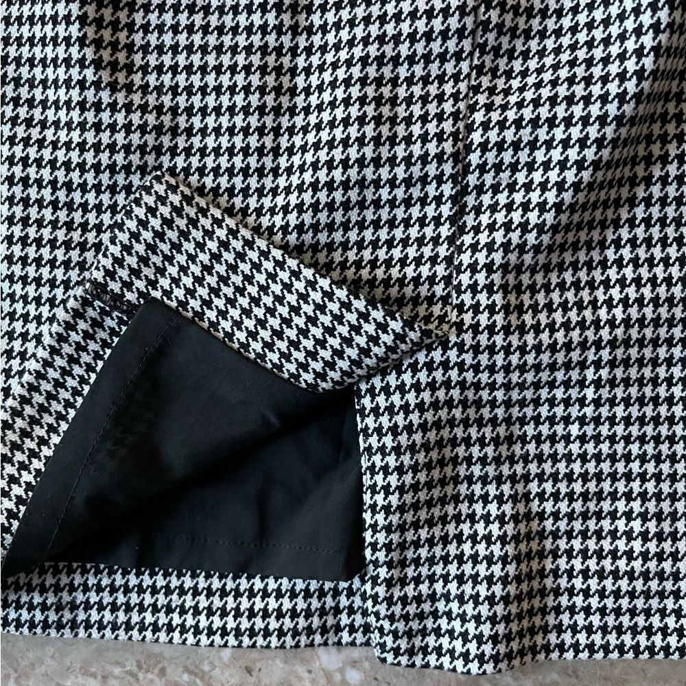 banana Republic houndstooth black and white pencil skirt size 6P - Picture 7 of 8